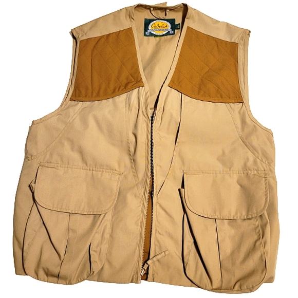 Cabela's men's Outdoor Gear zip up lining hunting hiking fishing vest size large - Picture 1 of 16